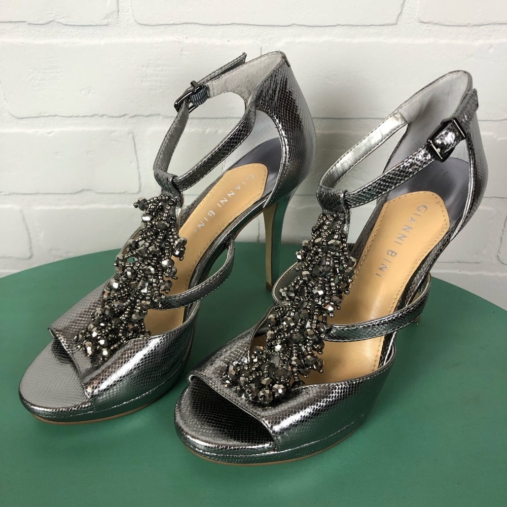 Gianni Bini Beaded High Stilettos  6.5